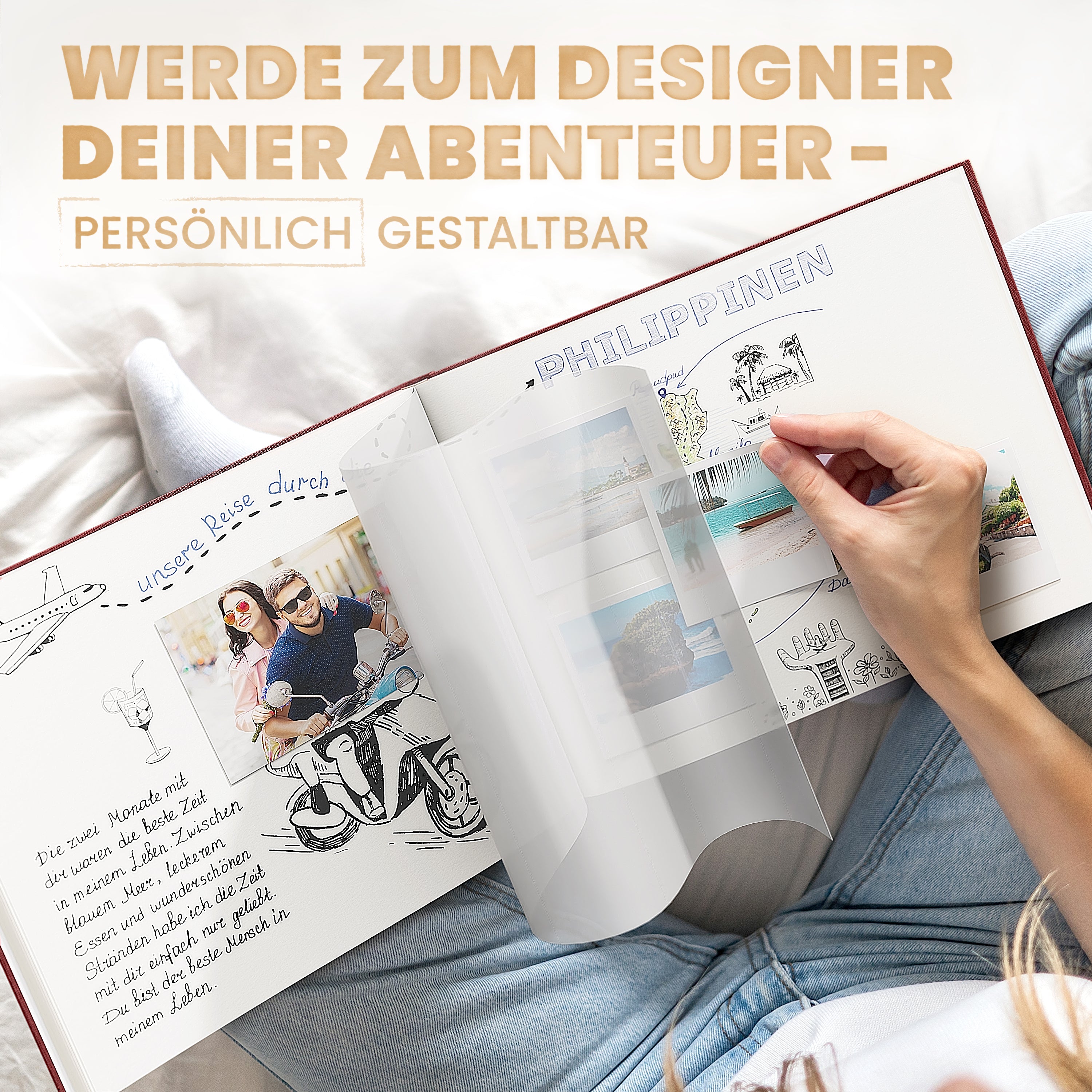 Fotoalbum und 75x Fotoabzügen in allen Farben